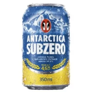 Antarctica Subzero Lata 350ml- Caixa c/12 Unidades