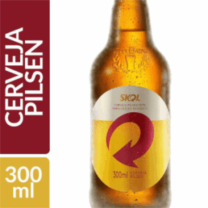 Skol Garrafa 300ml- Caixa c/24 Unidades (retornavel)