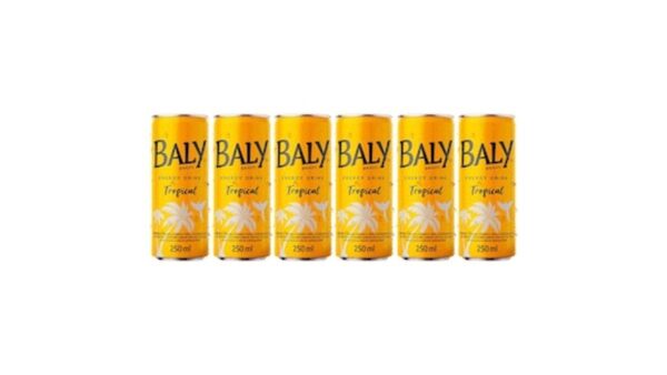 Energético Baly Energy Drink Tropical Lata 250ml - 6 Unidades
